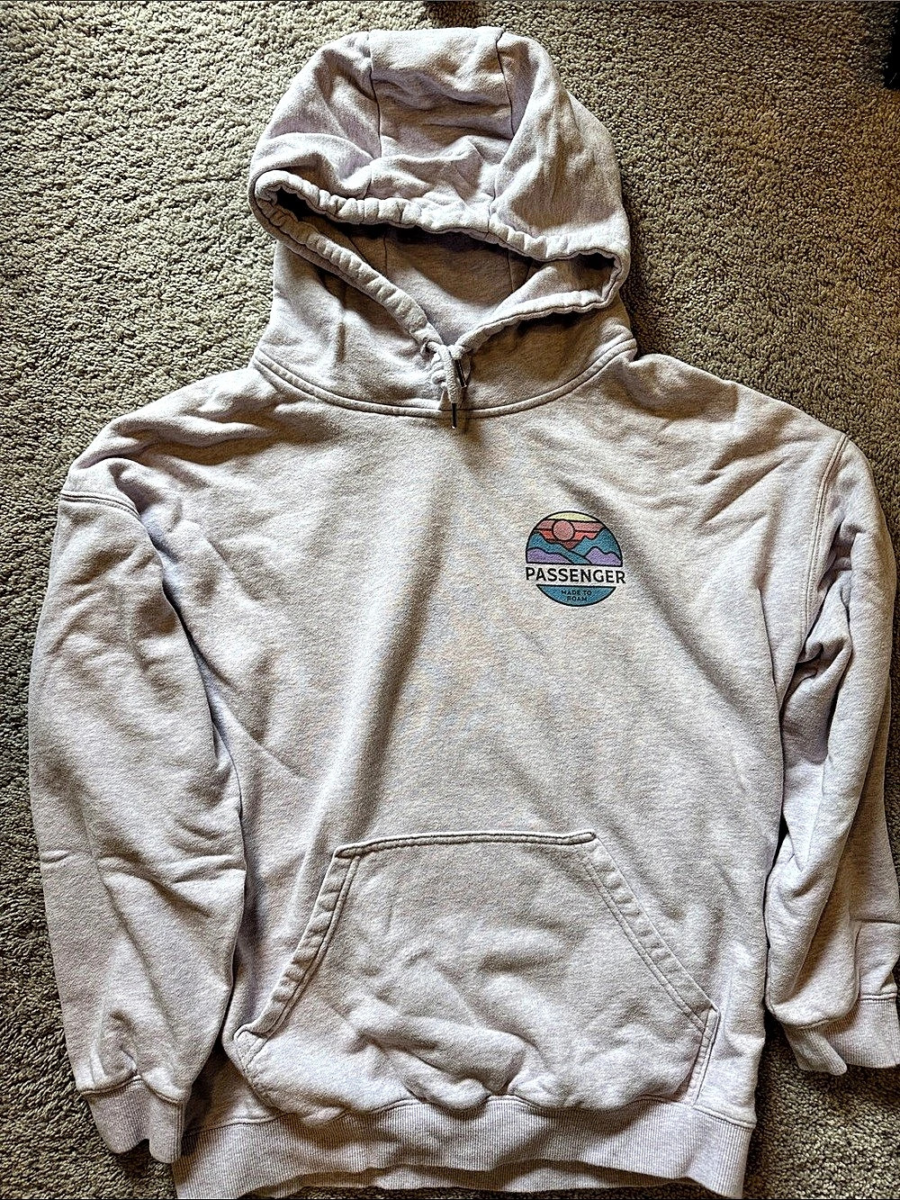 Passenger Made to Roam Hoodie Heathered Lavender Medium